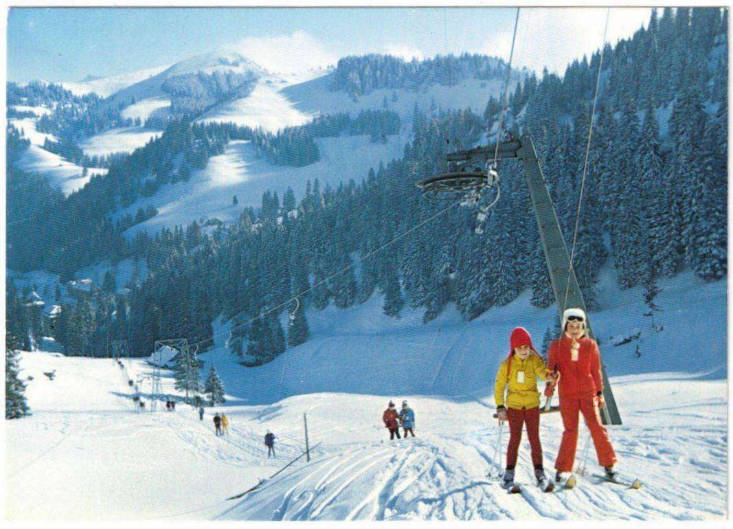 Ansichtskarten: Rigi - Skilift Ständli – Gebraucht aus Binningen von Mountainrider