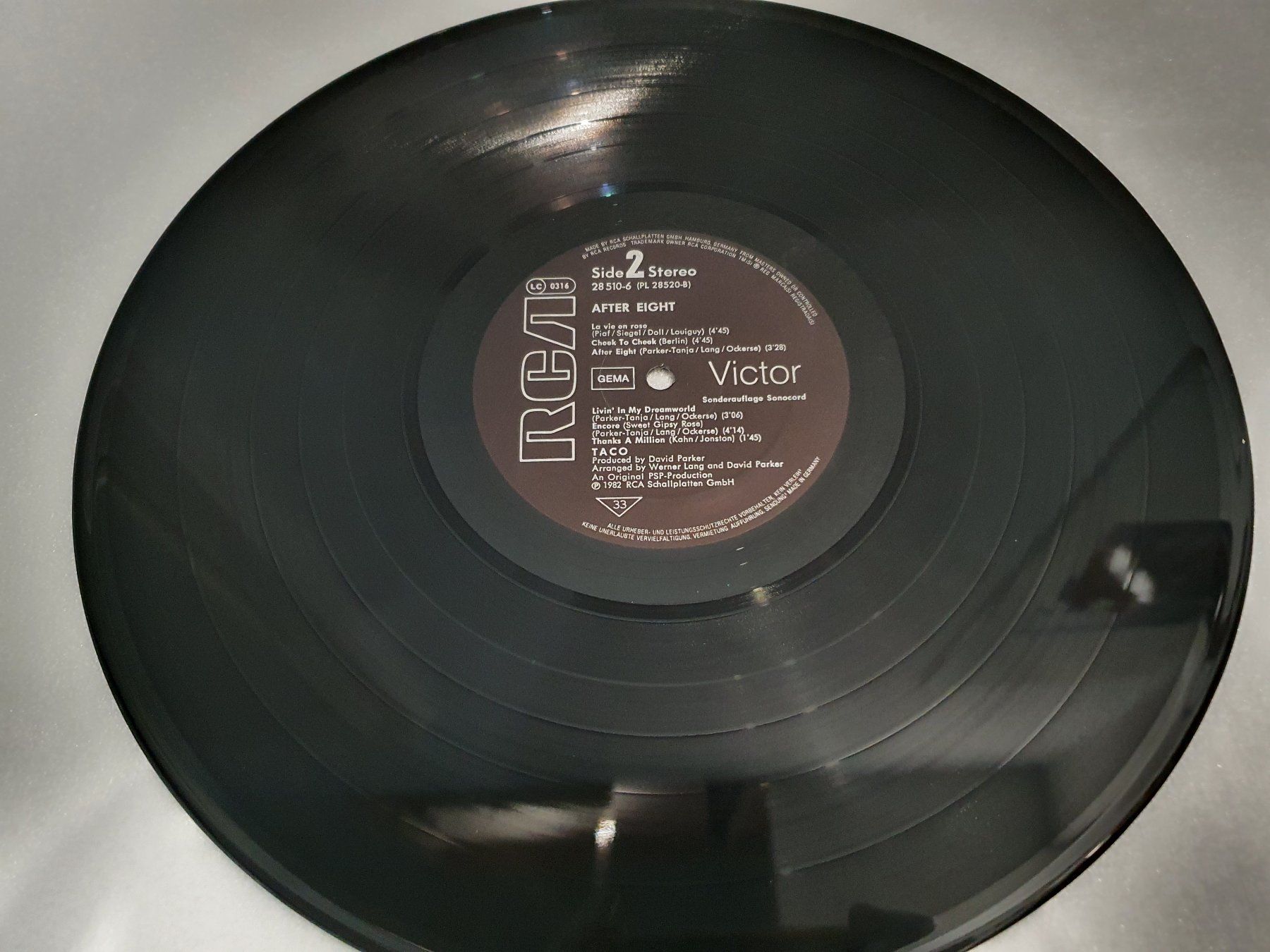 Dischi in vinile: Taco – After Eight – Usato da Uster venduto da Vinyl-Leidenschaft 4