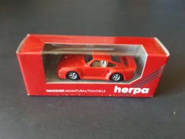 Herpa N° 2501, Porsche 959, rouge, neu mit OVP, neuve