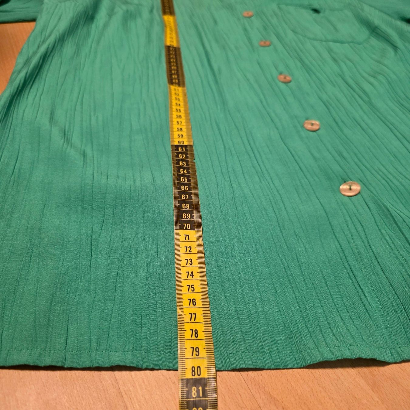 Camicette: Vintage Viskosebluse Grün Gr. 46 – Usato da Wald ZH venduto da CapLux 5