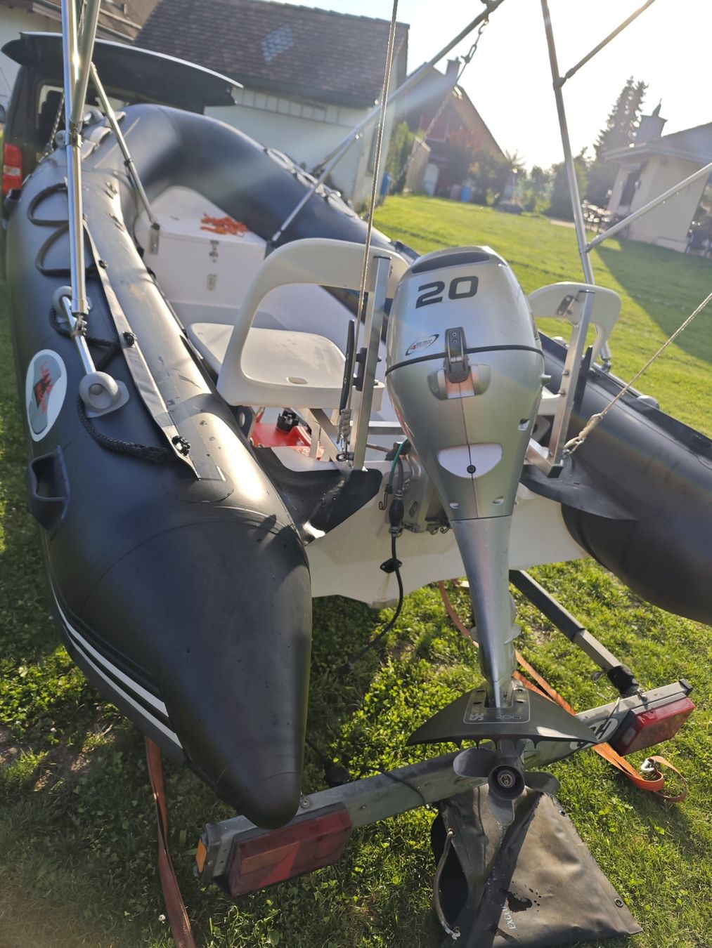 Honda Boote: Festrumpf-Schlauchboot 20Ps Bodeseezulassung + Trailer – Gebraucht aus Kleinandelfingen von jessi2209 5