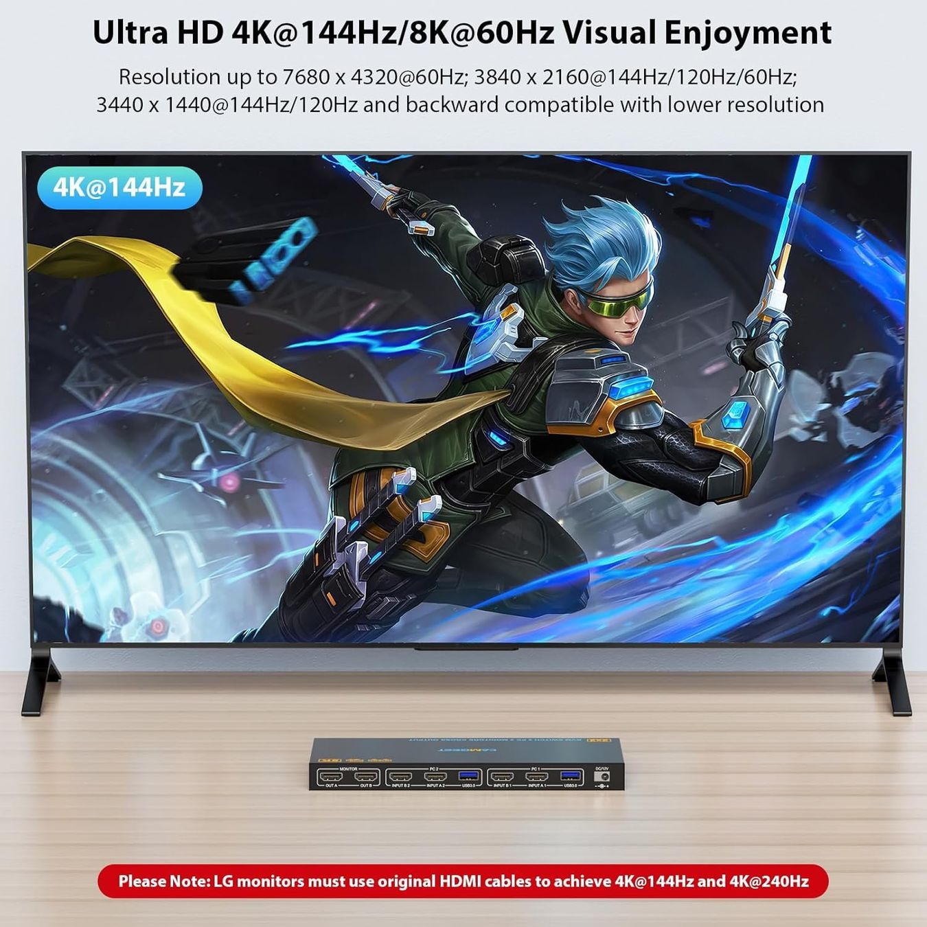 Hub & Switch: KVM Switch 2 PC 2 Monitore 8K HDMI USB – Nuovo e nell'imballaggio originale da Suhr venduto da TradeMasters 3