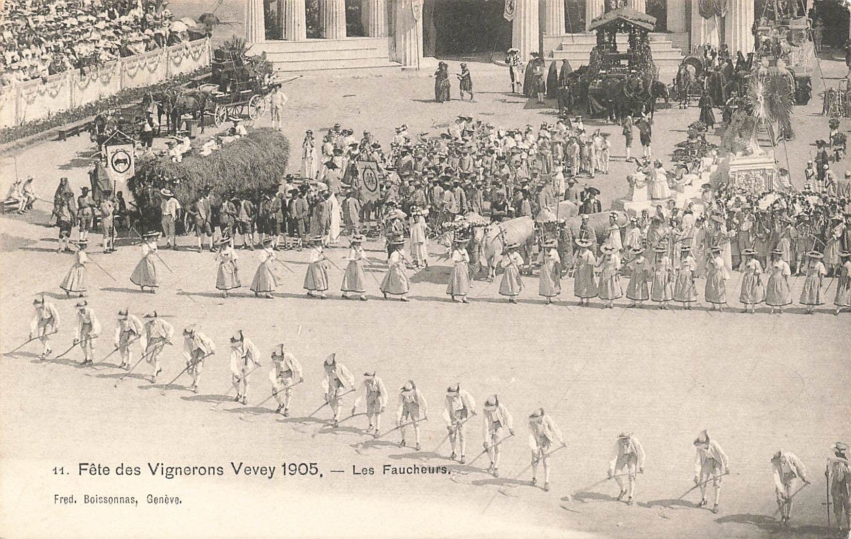 Cartoline postali: Fête des vignerons Vevey anime – Usato da Biasca venduto da Blenio71
