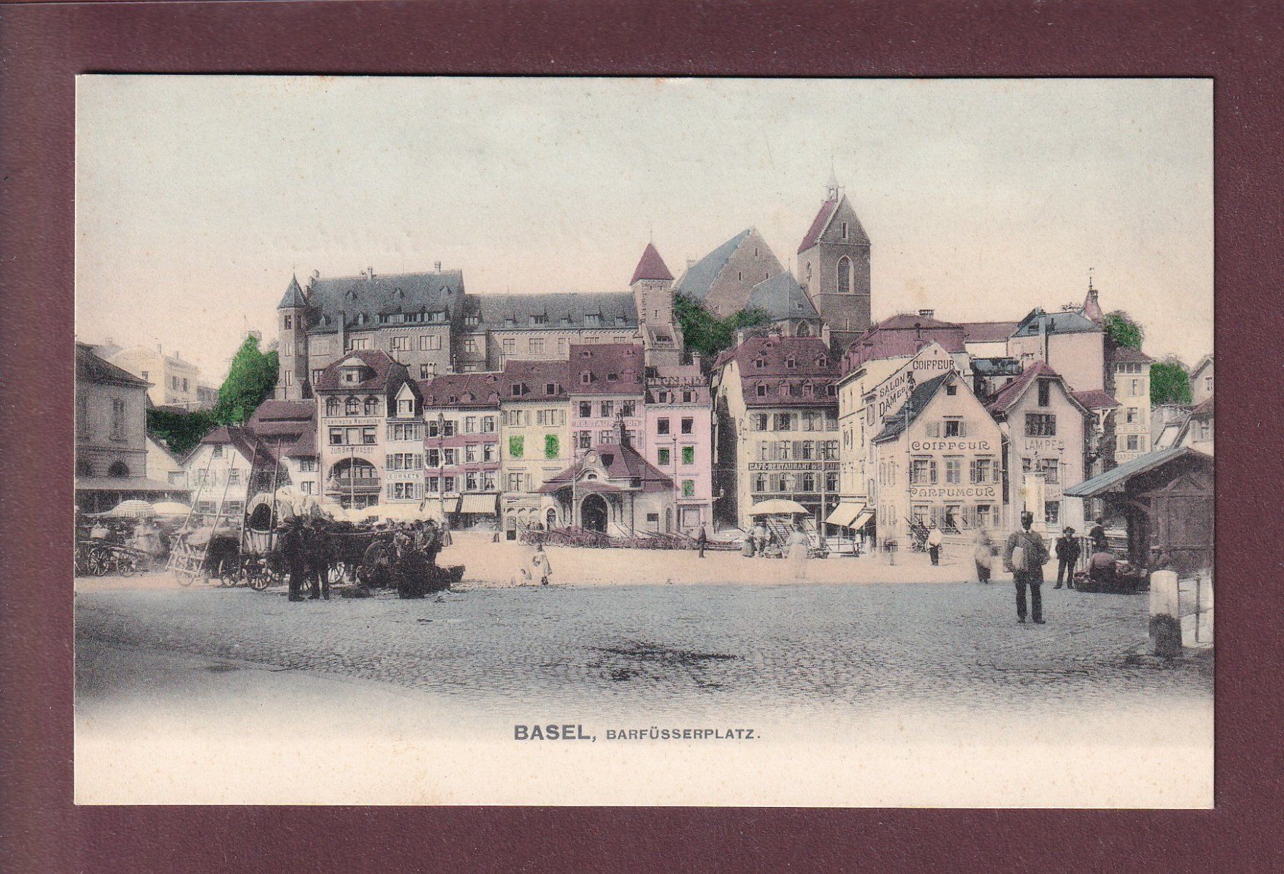 Cartoline postali: BASEL - Barfüsserplatz – Usato da Pully venduto da nicecards