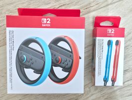 NINTENDO | Joy-Con 2 | Wheel Pair + Strap Pair | New