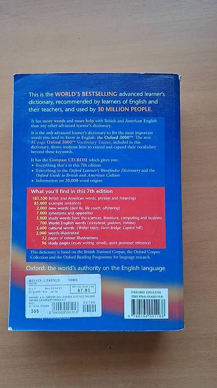 Livres: Oxford Advanced Learner's Dictionary – D'occasion à Konolfingen par sko_r5yd 1