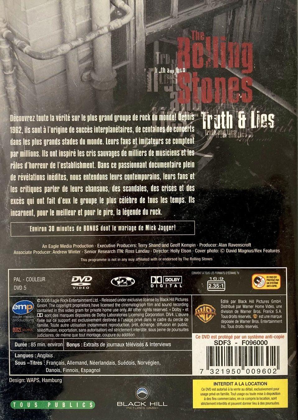 Tous les DVDs: ROLLING STONES - TRUTH & LIES – D'occasion à Bottens par hotter-than-hell 1