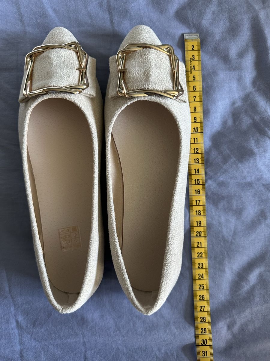Scarpe da donna: Elegante Ballerinas in Beige/Hellgrau – Nuovo (secondo la descrizione) da Schnottwil venduto da sml_29t8 2