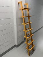 Leiterregal Massivholz hell 7 Stufen