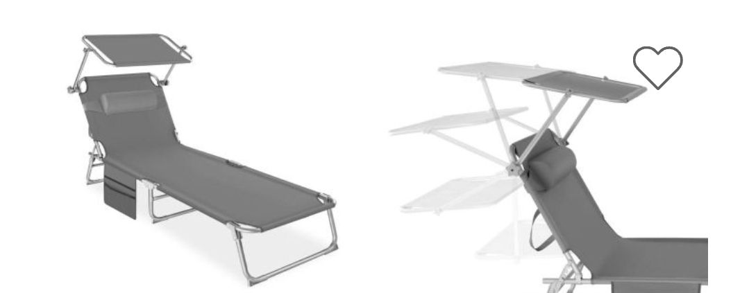 Chaises longues: Sonnenliege Chloé grau – Neuf (Voir description) à Rotkreuz par NextChance 1