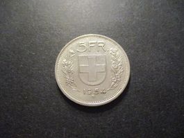 1954  5.- Fr  Pièce magnifique  Superbe qualité