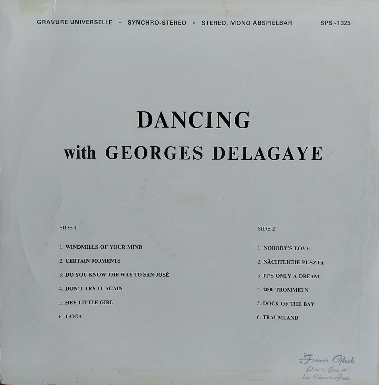 Schallplatten: LP Vinyl Georges Delagaye – Gebraucht aus Villeret von Fil11 1
