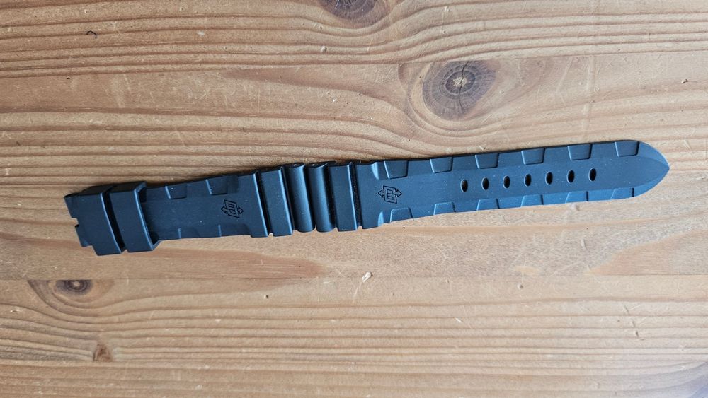 Panerai Kautschukband, schwarz, 26mm 2