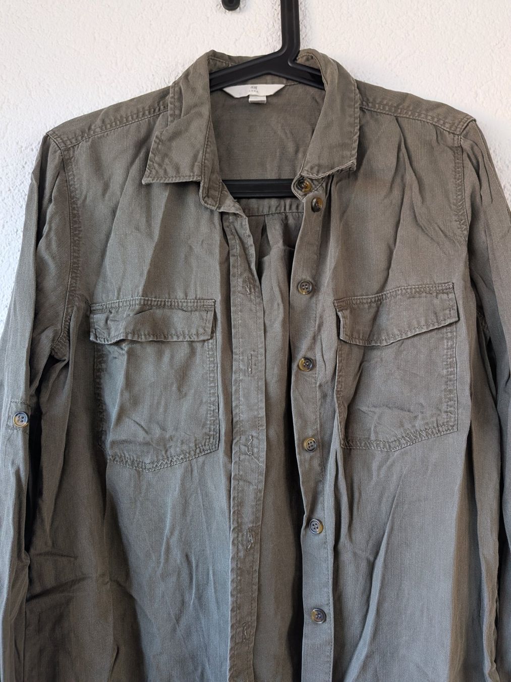 H&M Camicette: Grünes Hemnd Gr. 38 – Usato da Ostermundigen venduto da om11 2