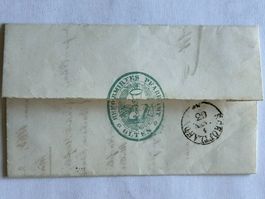Taufschein Pfarrämterbrief 1863 Olten-"Siegel": KirchRued AG