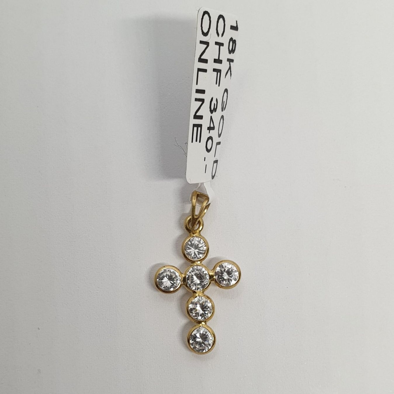 Ciondoli: Echt 18K Gold - Kreuz Anhänger – Usato da Luzern venduto da Goldhaus-Luzern