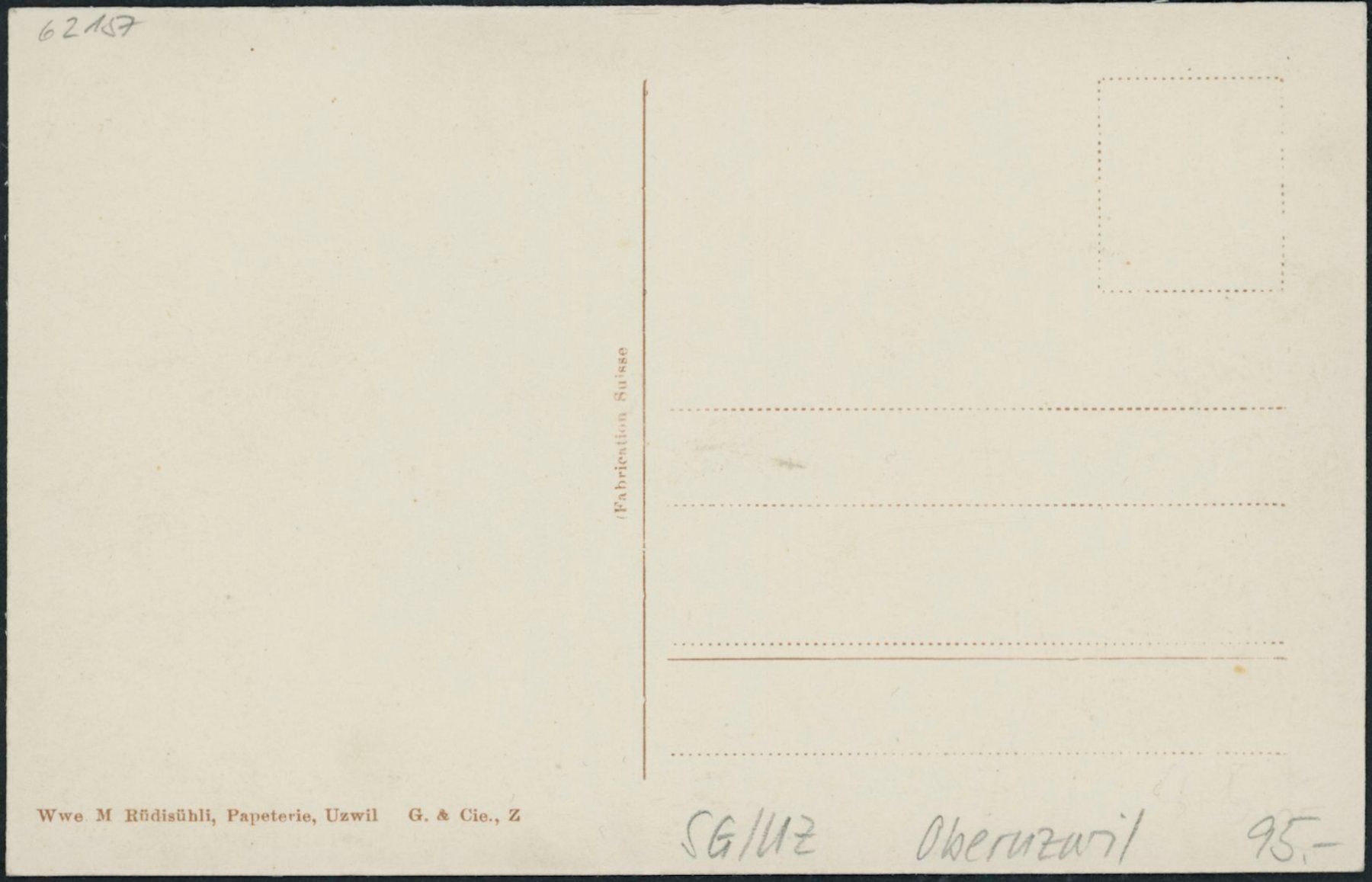 Cartoline postali: SG Oberuzwil – Nuovo (secondo la descrizione) da Schindellegi venduto da stationary 1
