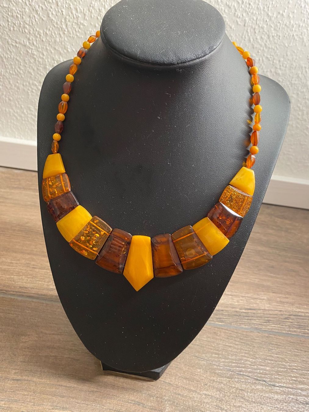Catenine: Bernstein Halskette Collier Multicolor flach – Usato da Pratteln venduto da a23_j2gs 4