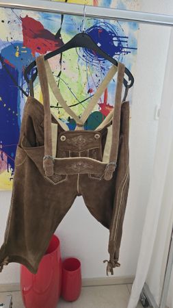Trachtenlederhose Herren Oktoberfest Grösse 56 Almsachen