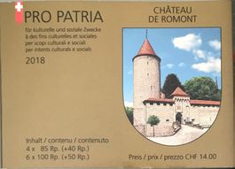 2018 MH Pro Patria postfrisch Postpreis 14.-   KW Fr. 42.-