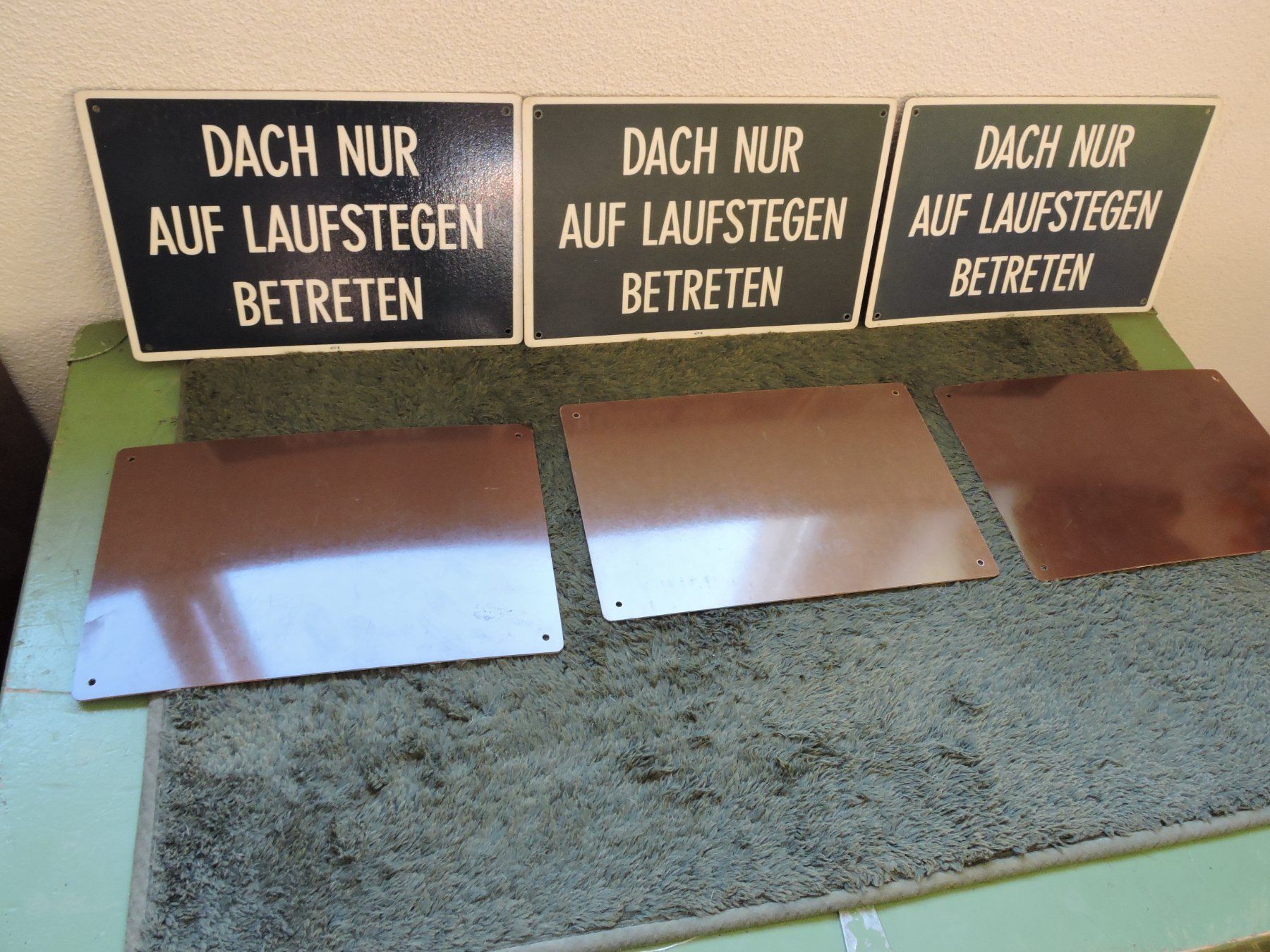 Insegne: alte Warntafel Schild – Usato da Neuenkirch venduto da tomtom72111 2