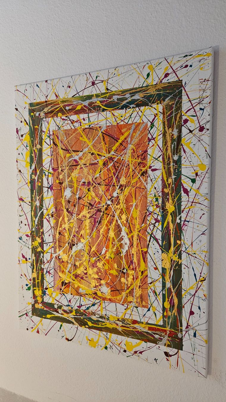 Gemälde: Tableau abstrait unique, couleurs chaudes, printemps! – Neu (gemäss Beschreibung) aus Le Locle von fab_c9hh 2