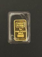 Goldbarren 5 g Credit Suisse