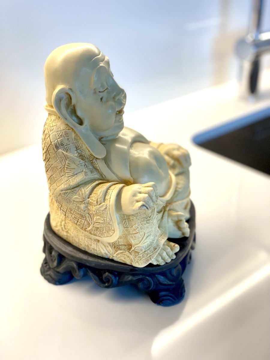 Sculture & Statue: Hotei Lachender Buddha Figur – Usato da Basel venduto da phidelitas 1