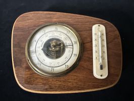 Vintage Wetterstation Barometer Thermometer 60er