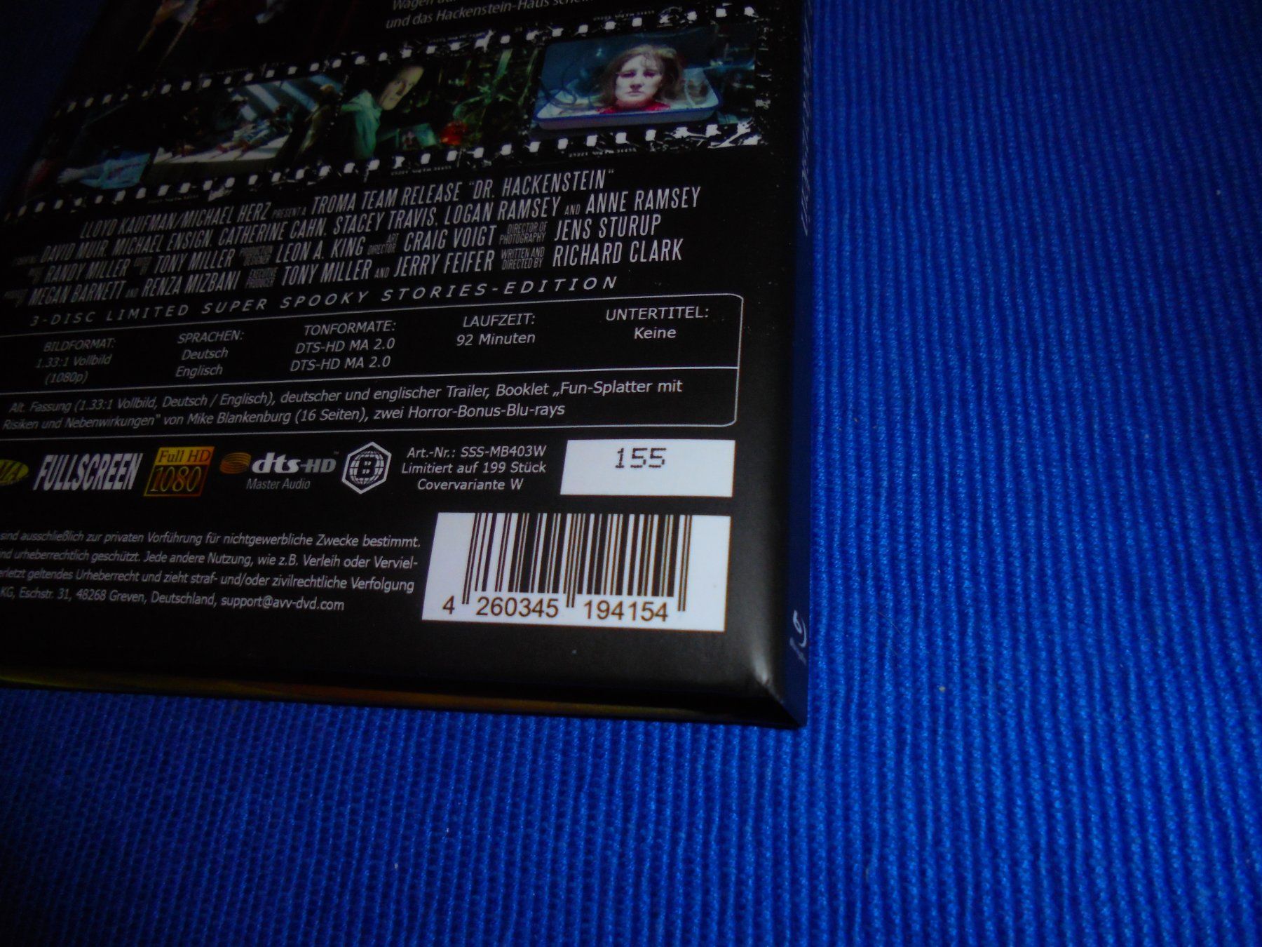 Tutti i DVDs: Mediabook watt. Dr. Hackenstein / Lim. 155/199 / Cov. W – Nuovo (secondo la descrizione) da Wattenwil venduto da Firebird1 3
