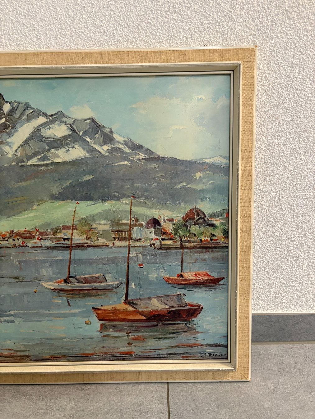 Gemälde: 68 x54/ Kunstdruck Vierwaldstättersee – Gebraucht aus Ottenbach von TimelessEmotions. 5