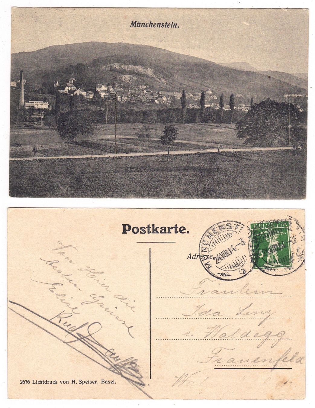 Cartoline postali: Münchenstein – Usato da La Tour-de-Peilz venduto da amjust