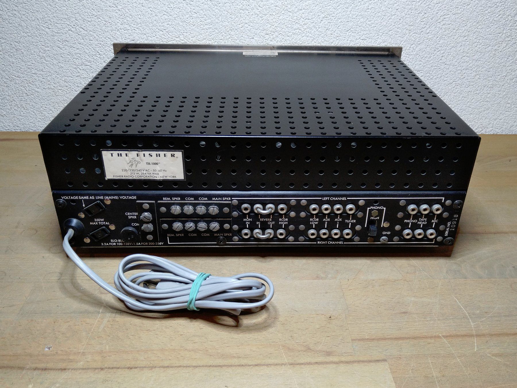 Amplificatori: Fisher TX-1000 – Usato da Villeneuve venduto da Mortacci_tua 1