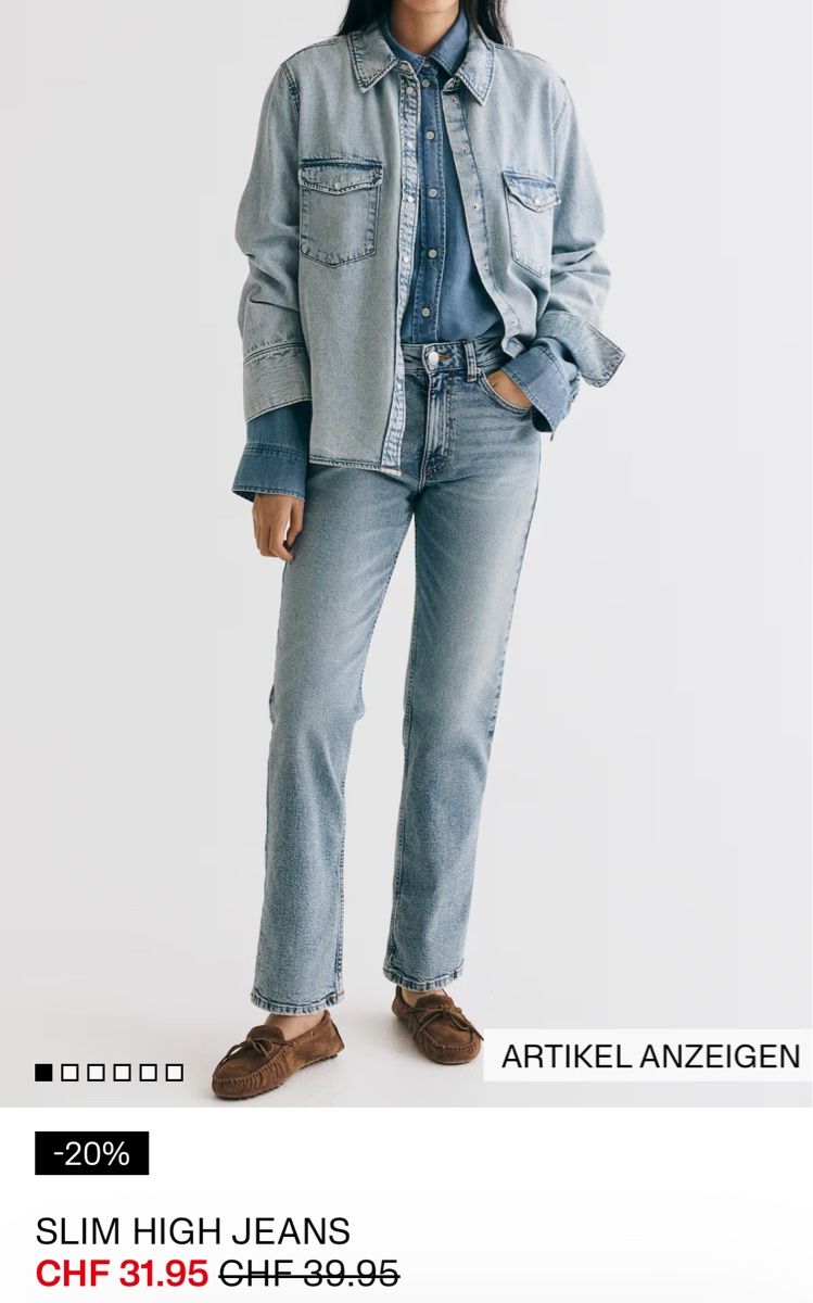 H&M Jeans: H&M Slim High Jeans Gr. 38 – Nuovo e nell'imballaggio originale da Wetzikon ZH venduto da tuna83 1