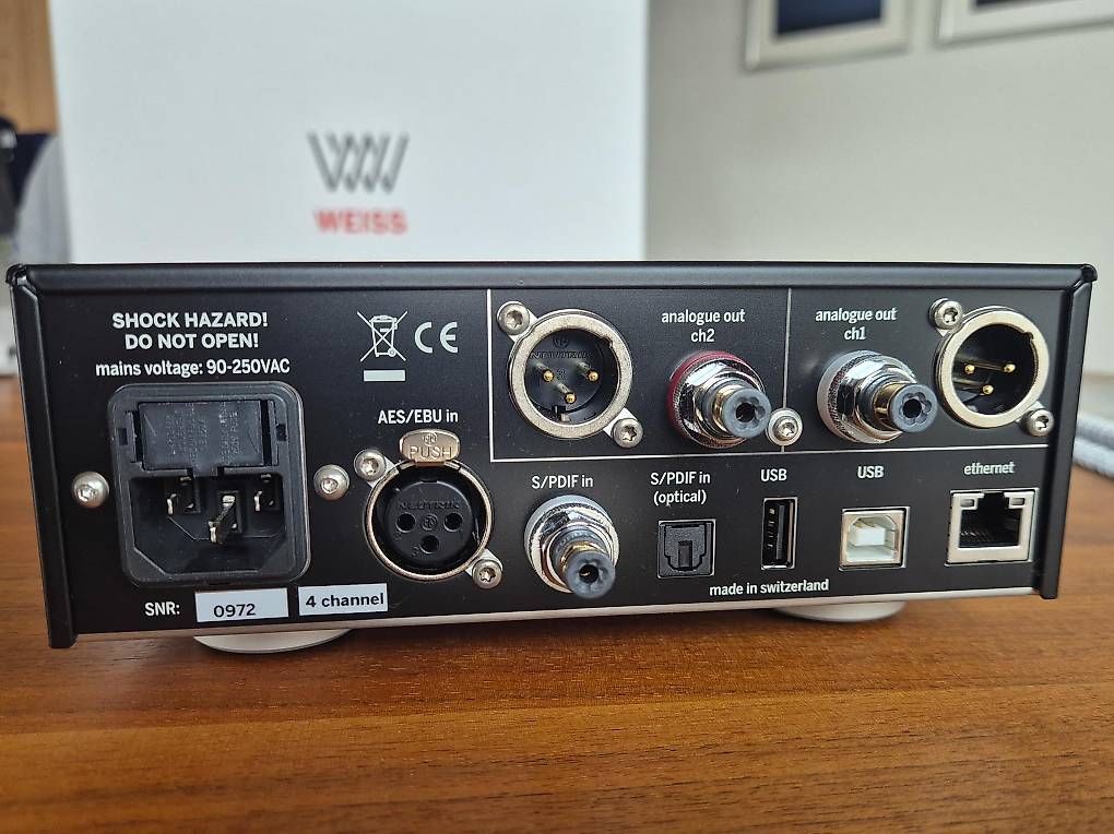 Weiss Convertitori: WEISS DAC501 4-Channel silver – Nuovo (secondo la descrizione) da Rorschacherberg venduto da Alpenroesti 3