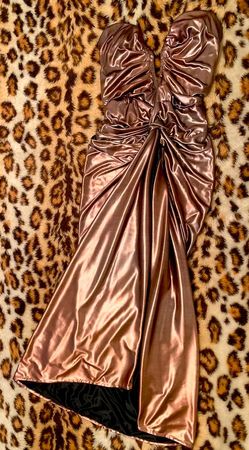 Elegantes Abendkleid Einzelstück handgefertigt