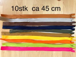 Reissverschlüsse   10 Stk ca 40 cm  (45)   nahtverdeckt!!!