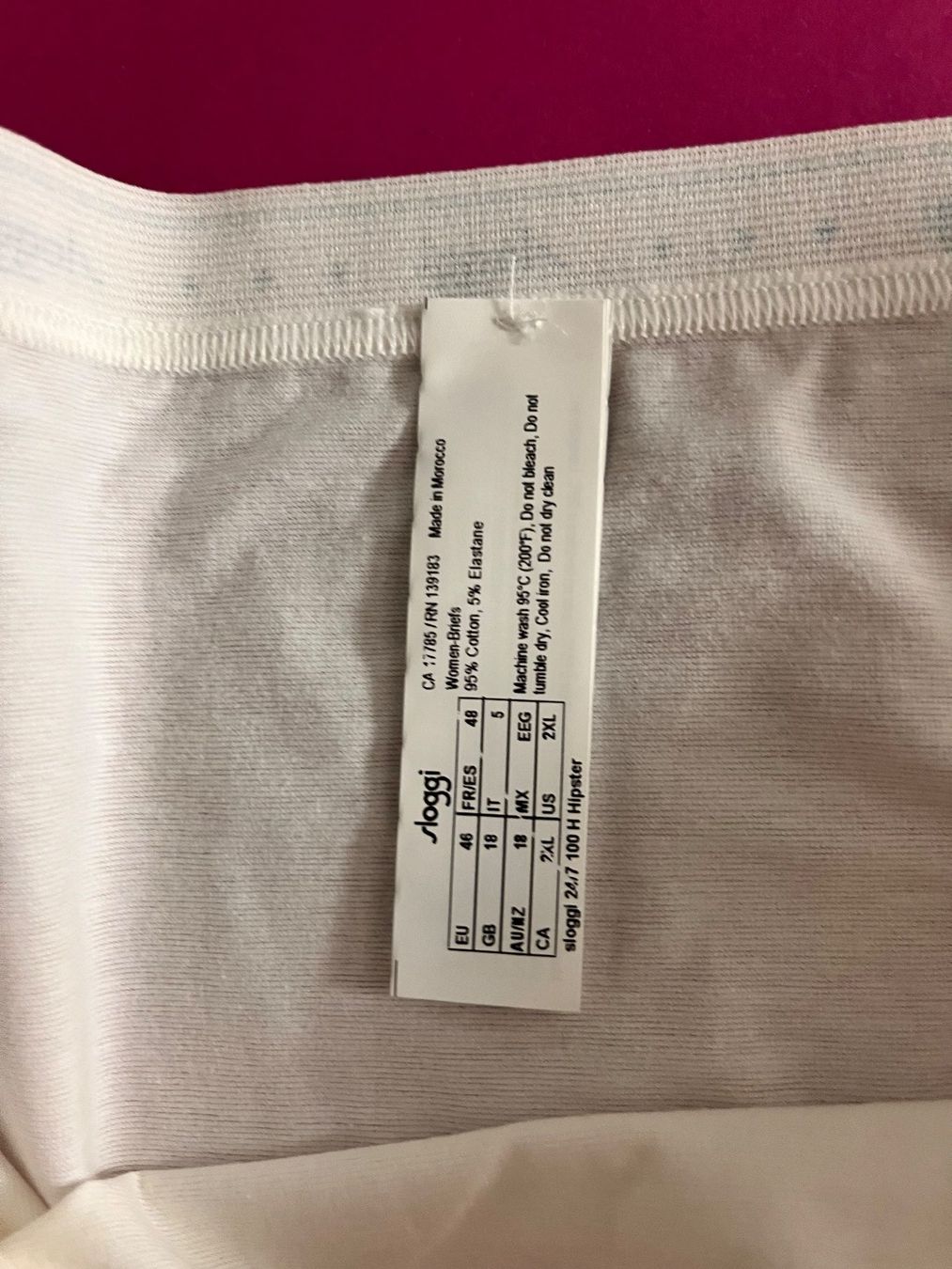 Sloggi Altra biancheria intima: SLOGGI 100, Hipster, Grösse 46, Farbe Weiss – Nuovo e nell'imballaggio originale da Rudolfstetten venduto da gst_g7xl 3