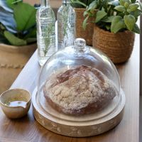 Chic Antique Glasglocke "Tours" mit Schnitzereien