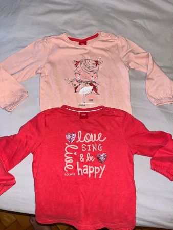 Adorable 2 sOliver long sleeve tops - 86cm (12-18M)