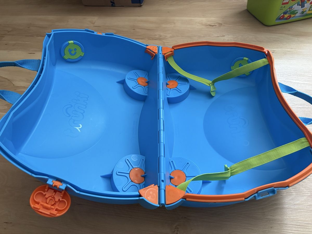 Trunki Reisekoffer: Trunki Kinderkoffer blau-orange – Gebraucht aus Hendschiken von Hujbe 2