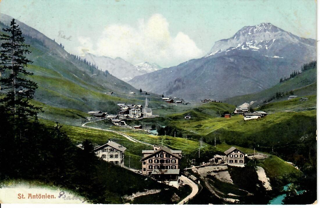 Cartoline postali: St. Antönien  1907 – Usato da Hochdorf venduto da Ziegel-16