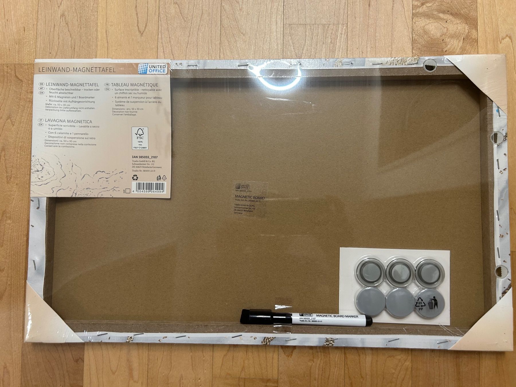 Lavagne: Leinwand-Magnettafel – Nuovo e nell'imballaggio originale da Opfikon venduto da MKT1909 1