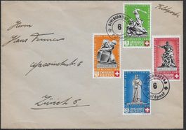 1940 SATZ-Brief o Bundesfeiermarken o FELDPOST Top ab 1.-
