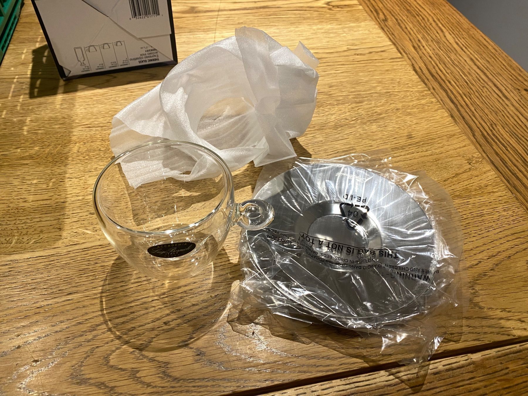 Bicchieri: Doppelwandiges Kaffeeglas für Cappuccino, Café oder Tee – Nuovo e nell'imballaggio originale da Kollbrunn venduto da sHo01 3