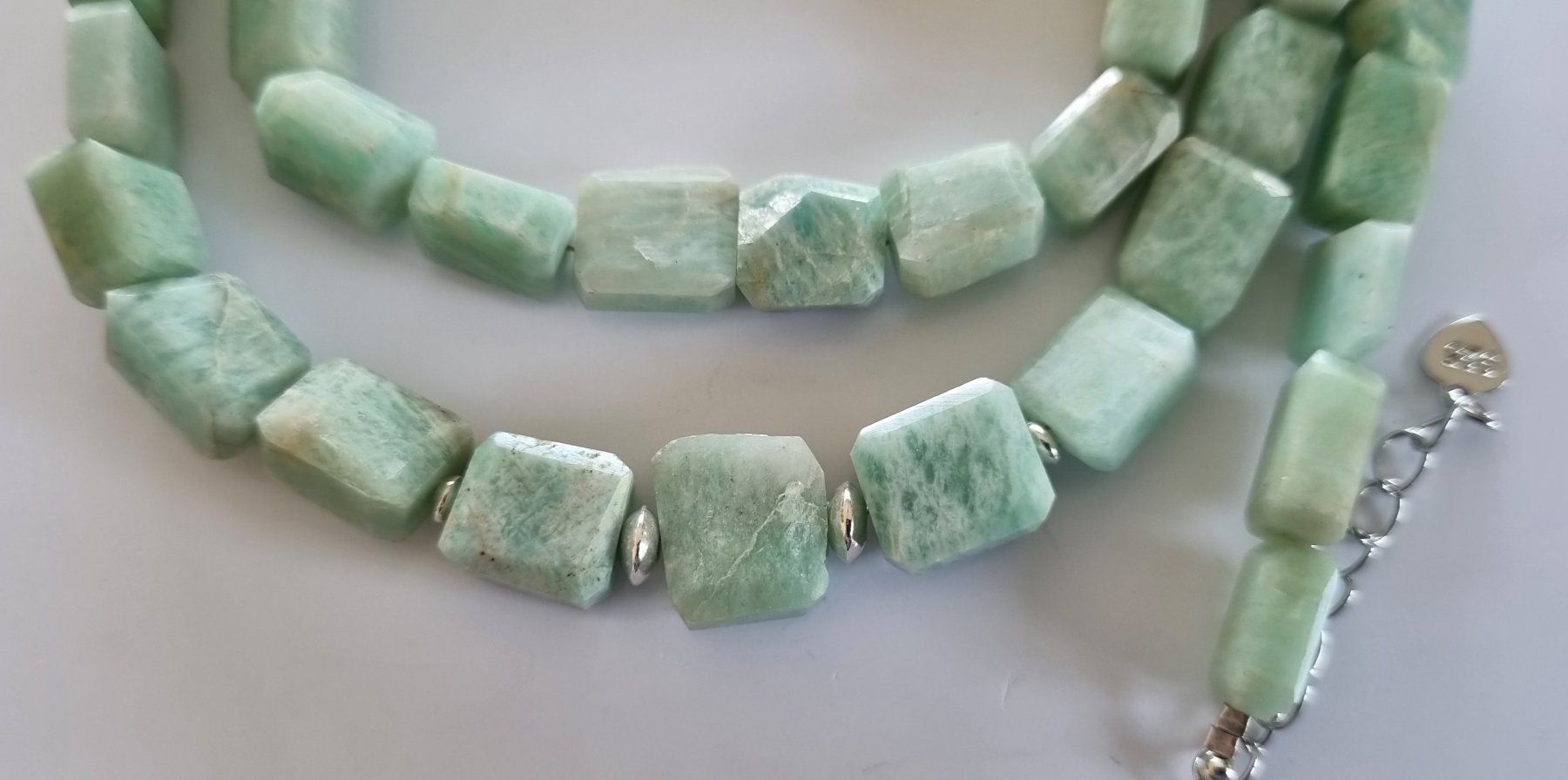 Catenine: Amazonit XL Halskette 79 – Nuovo e nell'imballaggio originale da Luzern venduto da Cellina1 3