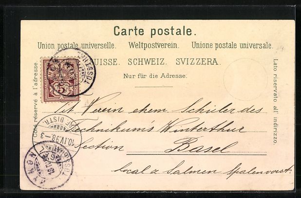 Cartes postales: Litho Winterthur, Panorama aus der Vogel – D'occasion à Berlin par bartko-reher 1