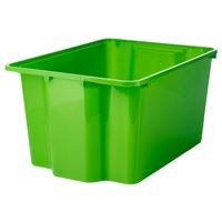 IKEA GLES Aufbewahrungsbox 28x38x20 cm grün stapelbar