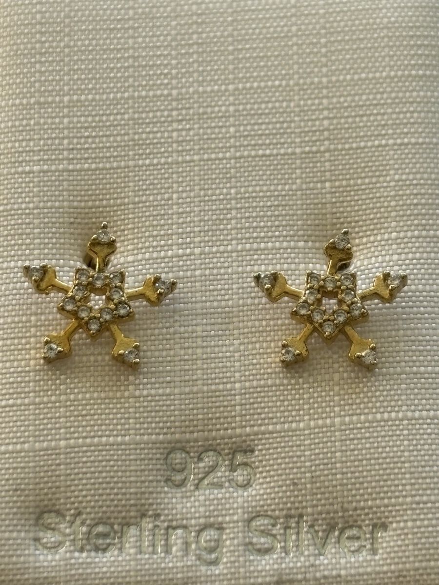 Orecchini pendenti & Orecchini a lobo: 925 Sterling Silber Ohrstecker vergoldet – Usato da Langnau am Albis venduto da flusspflege