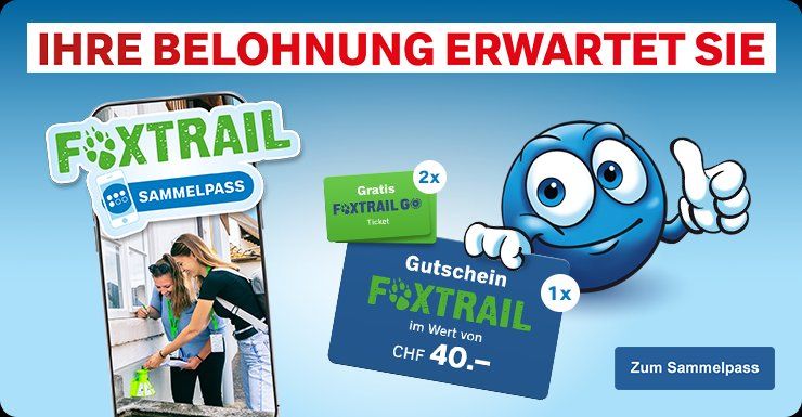 Buoni: zwei Foxtrail GO Tickets & einen Foxtrail Gutschein – Nuovo e nell'imballaggio originale da Biel/Bienne venduto da big_hxr7